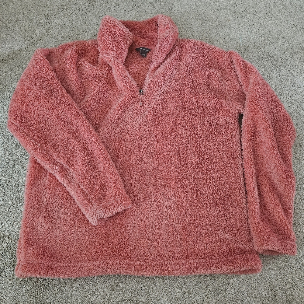 Eddie Bauer Fireside Fleece, Mauve, Size Medium